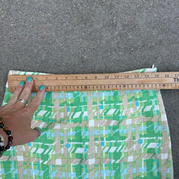 Kate Spade New York Skirt The Rules Green Tan Cream Tweed Mini Skirt Size 6 - Picture 11 of 11